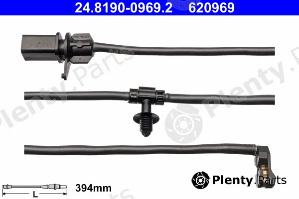 ATE 24.8190-0969.2 — Warning Contact, brake pad wear