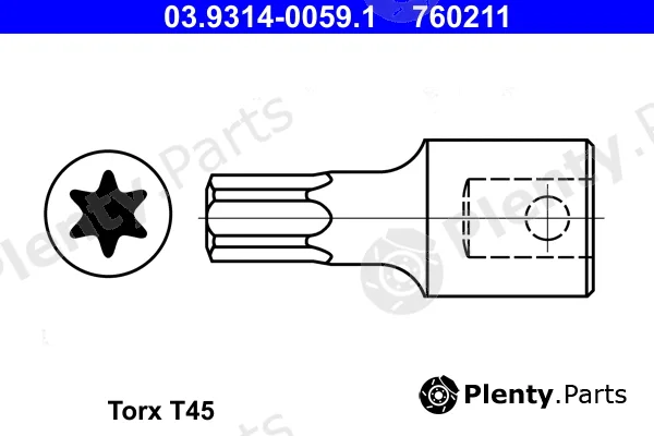 ATE 03.9314-0059.1 — Socket Wrench Insert