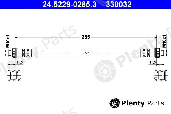 ATE 24.5229-0285.3 — Brake Hose