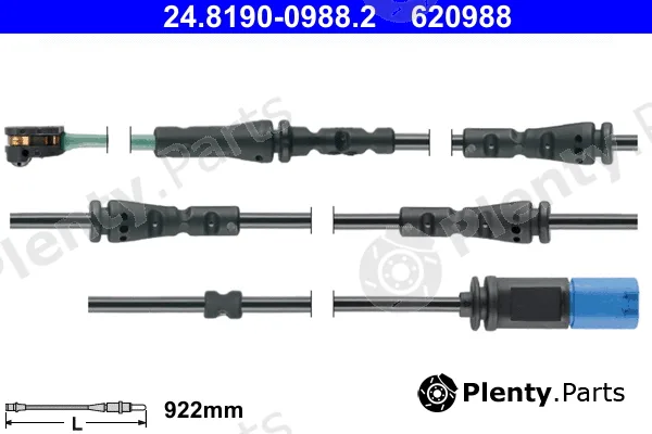 ATE 24.8190-0988.2 — Warning Contact, brake pad wear