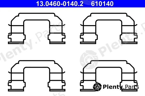 ATE 13.0460-0140.2 — Accessory Kit, disc brake pad