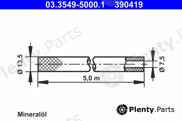 ATE 03.3549-5000.1 — Hose