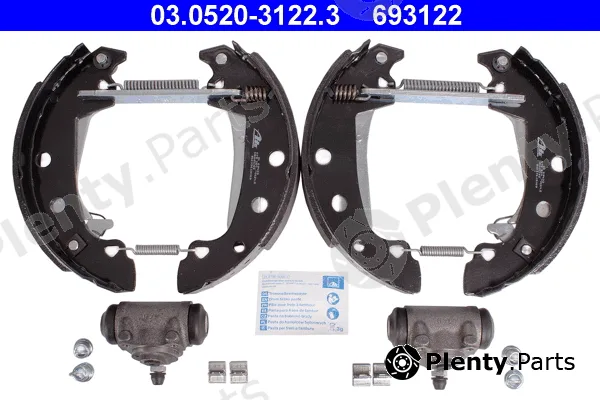 ATE 03.0520-3122.3 — Brake Shoe Set Original ATE TopKit