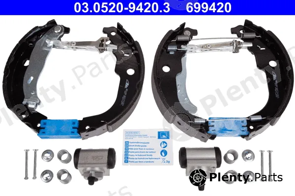 ATE 03.0520-9420.3 — Brake Shoe Set Original ATE TopKit