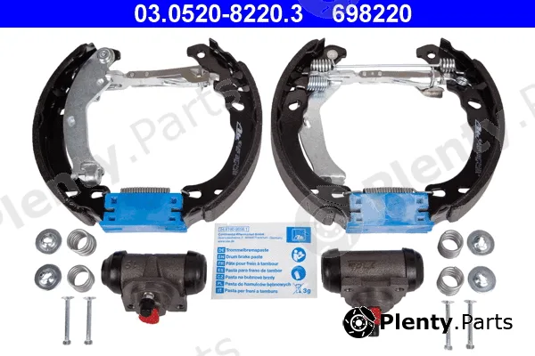 ATE 03.0520-8220.3 — Brake Shoe Set Original ATE TopKit