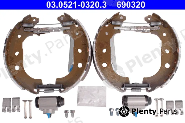 ATE 03.0521-0320.3 — Brake Shoe Set Original ATE TopKit