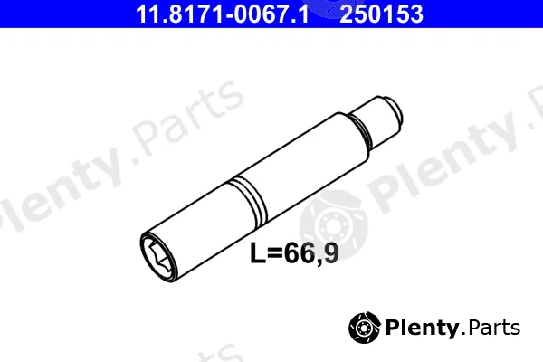 ATE 11.8171-0067.1 — Guide Bolt, brake caliper