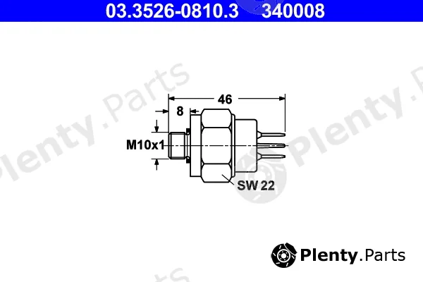 ATE 03.3526-0810.3 — Stop Light Switch