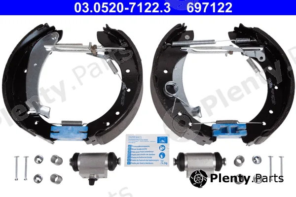 ATE 03.0520-7122.3 — Brake Shoe Set Original ATE TopKit