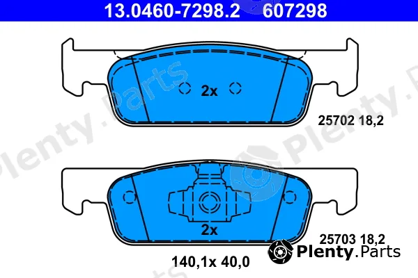 ATE 13.0460-7298.2 — Brake Pad Set, disc brake
