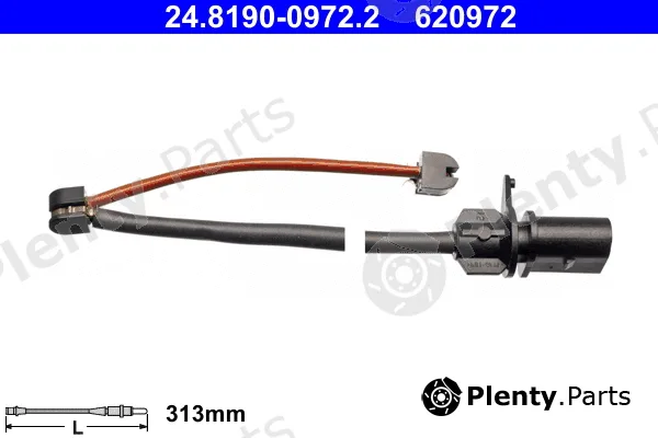 ATE 24.8190-0972.2 — Warning Contact, brake pad wear