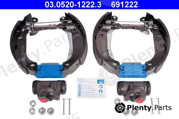 ATE 03.0520-1222.3 — Brake Shoe Set Original ATE TopKit