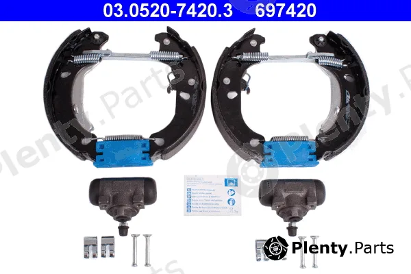 ATE 03.0520-7420.3 — Brake Shoe Set Original ATE TopKit