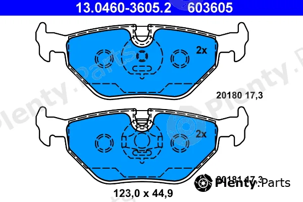 ATE 13.0460-3605.2 — Brake Pad Set, disc brake