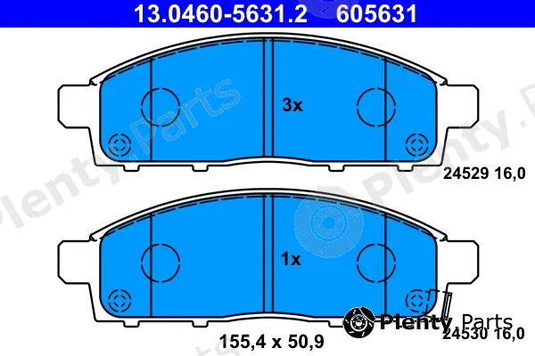 ATE 13.0460-5631.2 — Brake Pad Set, disc brake