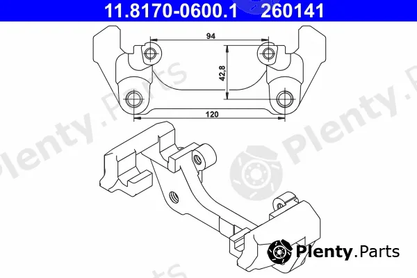 ATE 11.8170-0600.1 — Bracket, brake caliper
