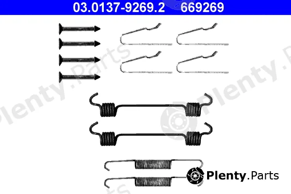 ATE 03.0137-9269.2 — Accessory Kit, parking brake shoes