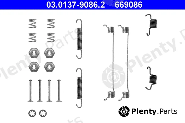 ATE 03.0137-9086.2 — Accessory Kit, brake shoes