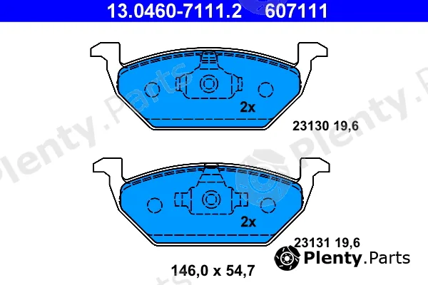 ATE 13.0460-7111.2 — Brake Pad Set, disc brake