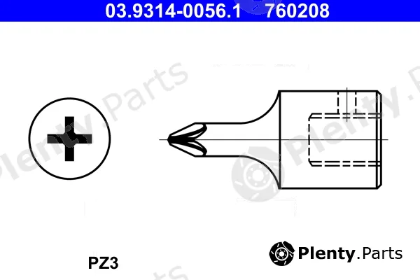 ATE 03.9314-0056.1 — Socket Wrench Insert