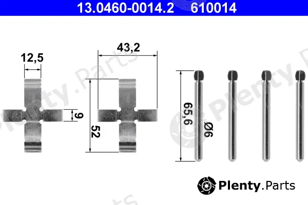 ATE 13.0460-0014.2 — Accessory Kit, disc brake pad