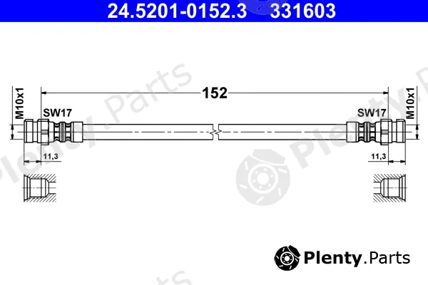 ATE 24.5201-0152.3 — Brake Hose