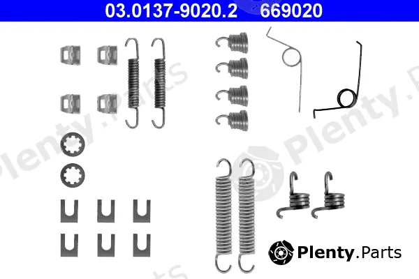 ATE 03.0137-9020.2 — Accessory Kit, brake shoes
