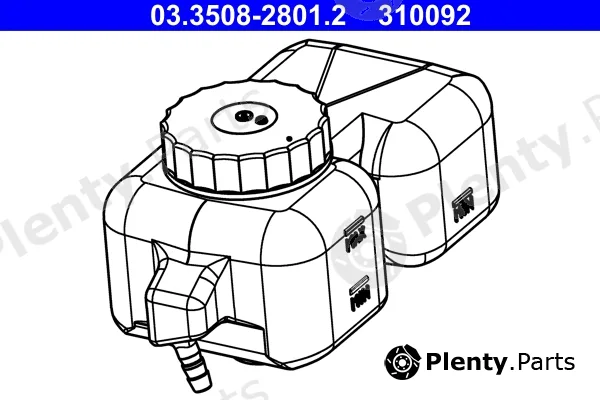 ATE 03.3508-2801.2 — Expansion Tank, brake fluid