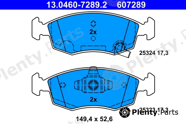 ATE 13.0460-7289.2 — Brake Pad Set, disc brake