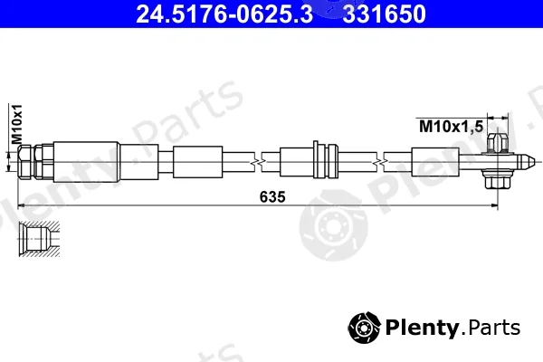 ATE 24.5176-0625.3 — Brake Hose