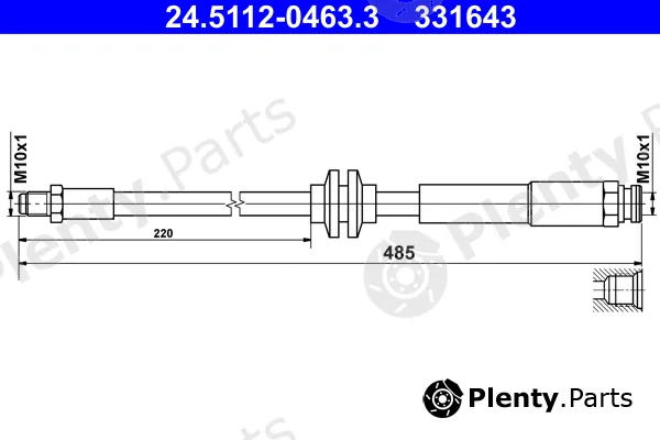 ATE 24.5112-0463.3 — Brake Hose