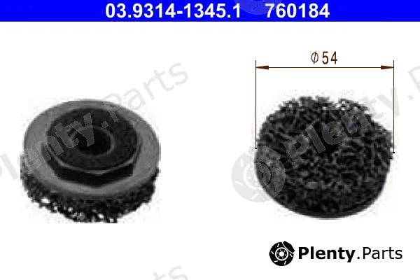 ATE 03.9314-1345.1 — Cleaning Disc, wheel hub cleaning set