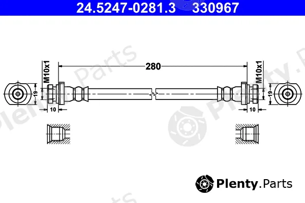 ATE 24.5247-0281.3 — Brake Hose