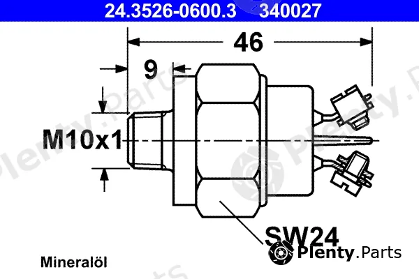ATE 24.3526-0600.3 — Switch, stop light