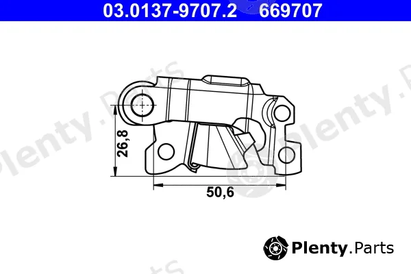 ATE 03.0137-9707.2 — Accessory Kit, parking brake shoes expanding lock