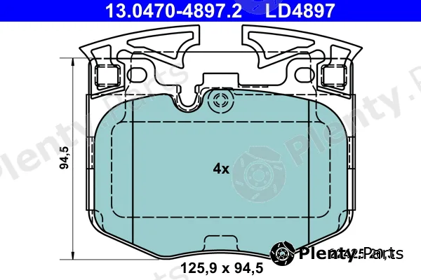 ATE 13.0470-4897.2 — Brake Pad Set, disc brake ATE Ceramic