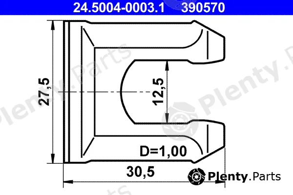 ATE 24.5004-0003.1 — Holding Bracket, brake hose
