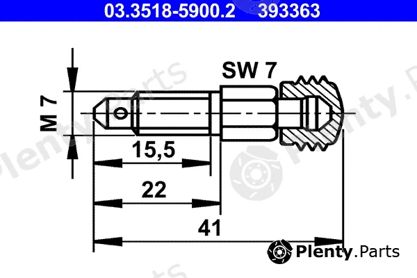 ATE 03.3518-5900.2 — Breather Screw/Valve