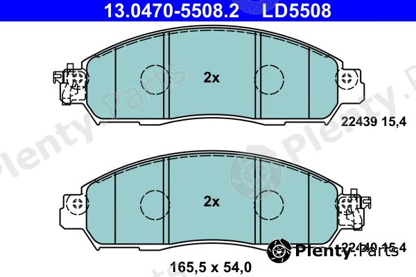 ATE 13.0470-5508.2 — Brake Pad Set, disc brake ATE Ceramic