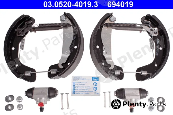 ATE 03.0520-4019.3 — Brake Shoe Set Original ATE TopKit