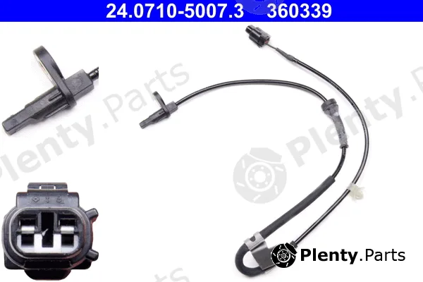 ATE 24.0710-5007.3 — Sensor, wheel speed