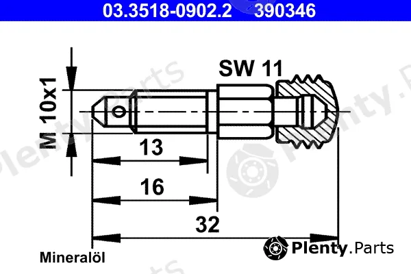 ATE 03.3518-0902.2 — Breather Screw/Valve