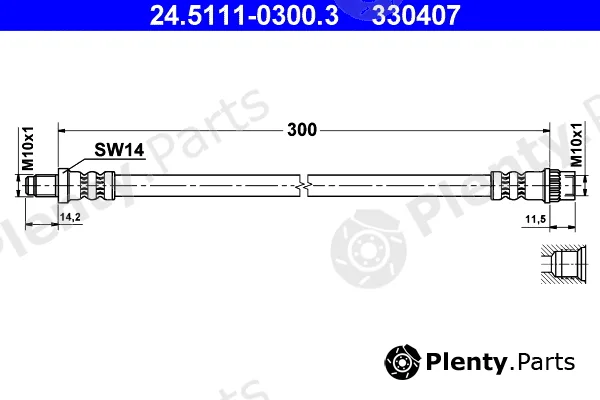 ATE 24.5111-0300.3 — Brake Hose