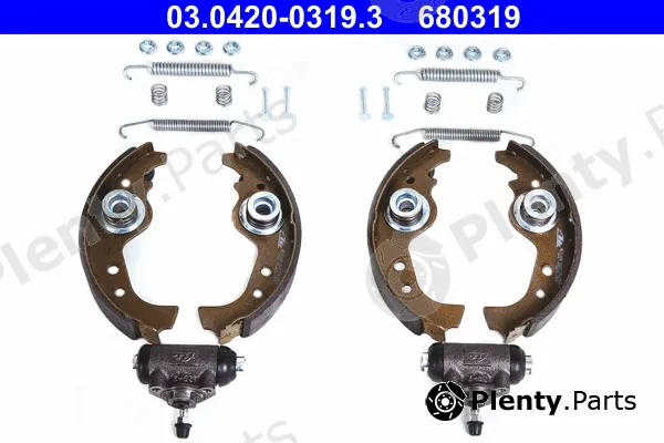 ATE 03.0420-0319.3 — Brake Shoe Set Original ATE Kit