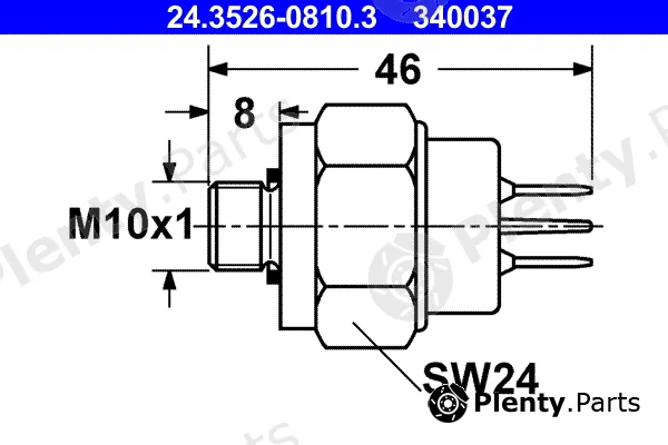 ATE 24.3526-0810.3 — Stop Light Switch