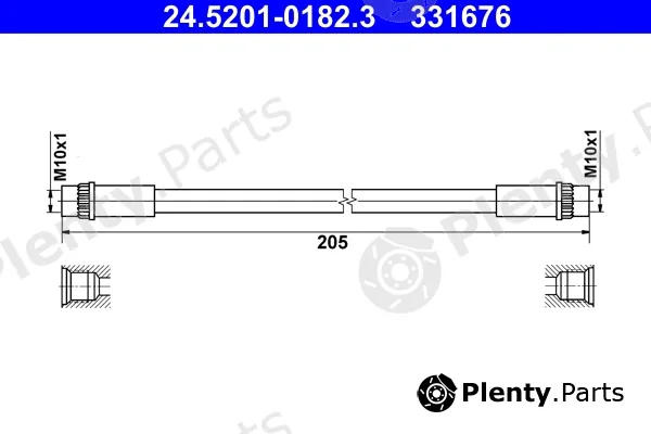 ATE 24.5201-0182.3 — Brake Hose