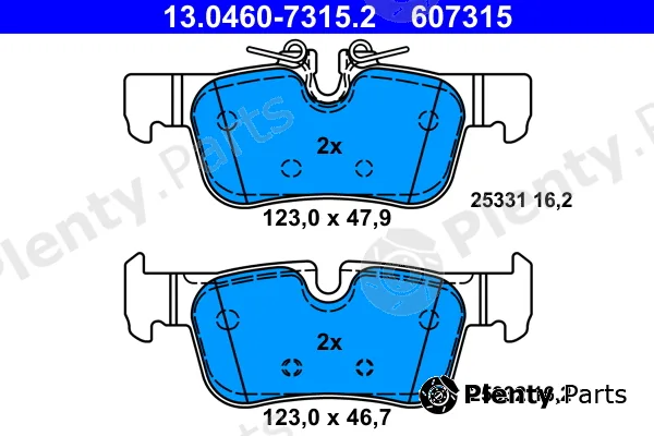 ATE 13.0460-7315.2 — Brake Pad Set, disc brake