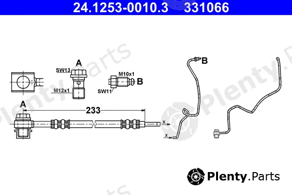 ATE 24.1253-0010.3 — Brake Hose