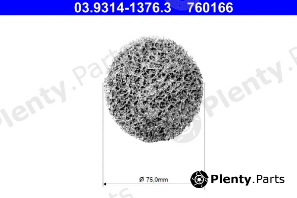 ATE 03.9314-1376.3 — Cleaning Disc, wheel hub cleaning set