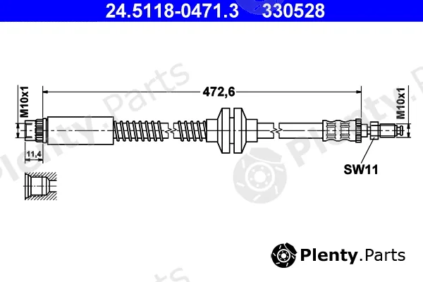 ATE 24.5118-0471.3 — Brake Hose